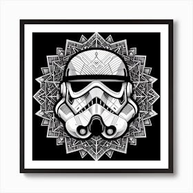 Stormtrooper Mandala Star Wars Art Print Art Print