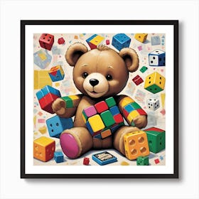 Teddy Bear Art Print