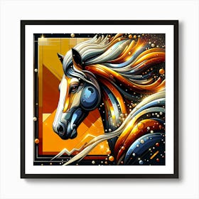 Creative Horse Beauty Illustration Nr 52 Art Print