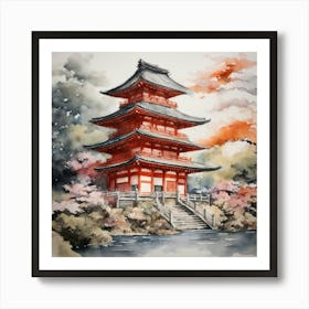 Kyoto Pagoda 1 Art Print
