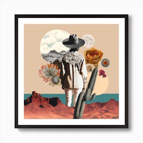 Cactus In The Desert Art Print