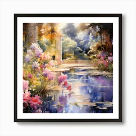 Ethereal Waves: Artistic Bliss Art Print