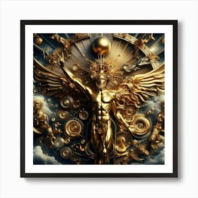 Golden Angel 9 Art Print