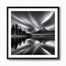 Black And White Sky Art Print