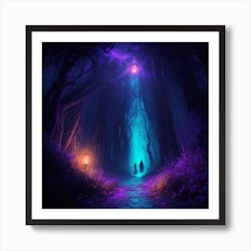 Dark Forest Art Print