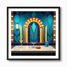 Deco Bar Art Print