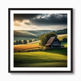 Barn In The Countryside Art Print