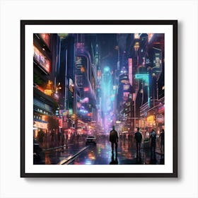 Futuristic City Art Print