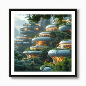 Futuristic City 2 Art Print