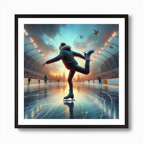 Ice Skating Art Print