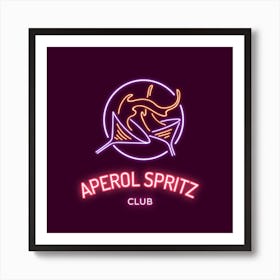 Aperol Spritz Orange & Neon - Aperol, Spritz, Aperol spritz, Cocktail, Orange, Drink 3 Art Print