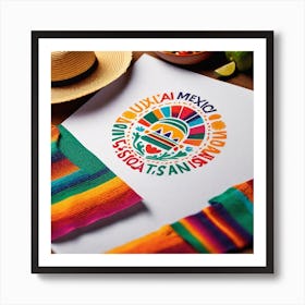 Mexican Flag 33 Art Print