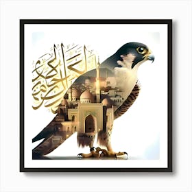 Islamic Falcon Art Print
