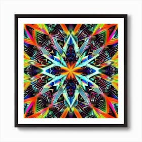 Psychedelic Mandala 2 Art Print