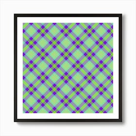 Plaid Fabric 87 Art Print