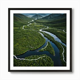 River In The Mountains 23 Art Print