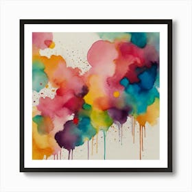 Abstract Watercolor Painting Art Print