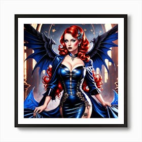 Gothic Woman Art Print