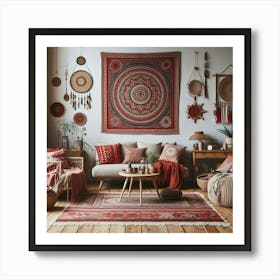 Bohemian Living Room Art Print