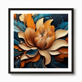 Abstract Of A Flower Art Print