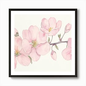 Pink Cherry Blossoms Art Print