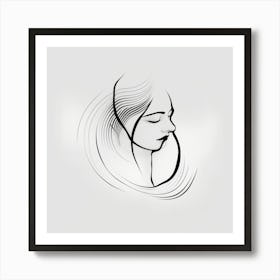 Portrait Of A Woman 3 Art Print