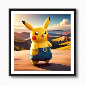 Pokemon Pikachu 1 Art Print