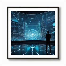 Futuristic City 12 Art Print