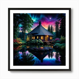 Cabin In The Woods Art Print