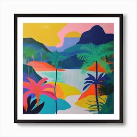 Abstract Travel Collection Solomon Islands 3 Art Print