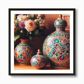 Georgian Art Vases Art Print