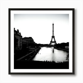 Eiffel Tower In Paris Art Print