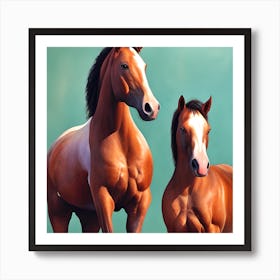 Pretty Horses Art Print