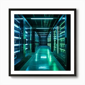 Ai Driven Security Protects A Future Proof Data Center Advanced Ai Processors Monitor Streams Of Da (6) Art Print