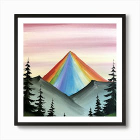 Rainbow Mountain 3 Art Print