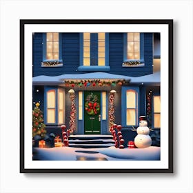 Christmas House 16 Art Print