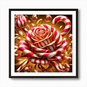 Candy Rose Art Print