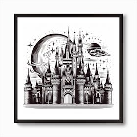 Cinderella Castle 2 Art Print