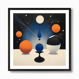 'Cosmic Spheres' Art Print