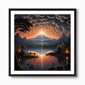 Volcano in the Paradise 6 Art Print