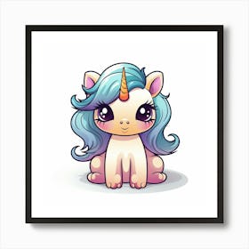 Cute Unicorn 822 Art Print