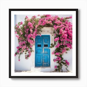 Pink Bougainvillea Door Affiche