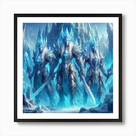 Ice Knights 2 Art Print