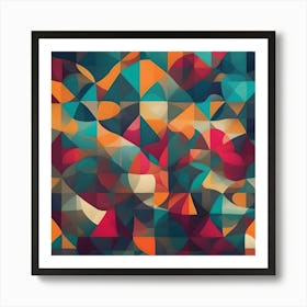 Abstract Geometric Pattern 4 Art Print