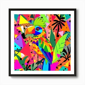 Colorful Tropical Bird II Art Print