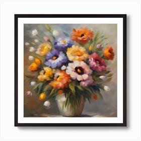 Flowers In A Vase 20 Art Print