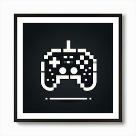 Game Controller Icon Vector Illustration Art Print