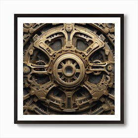 Clockwork Gears 9 Art Print