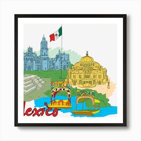 Mexico City Art Print