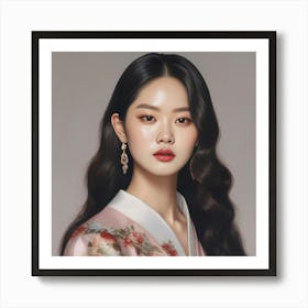 Korean Beauty Art Print